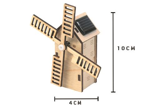 Solexpert bouwpakket – hollandse molen met zonnepaneel - mini