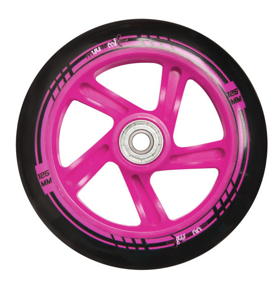 Afbeelding laden in galerijviewer, Muuwmi 2-wiel Kinderstep Opvouwbaar Voetrem Wit Roze
