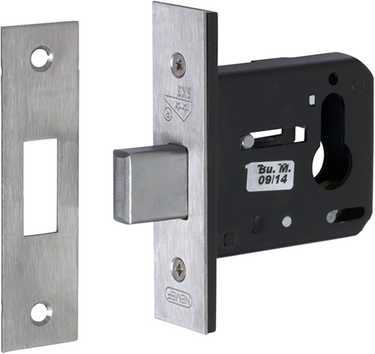 Nemef 4328 veiligheidsbijzetslot | skg** | dm60mm | voorplaat rvs siervoorplaat 29x110mm rechthoekig | dr 1+2+3+4 - 9432817600
