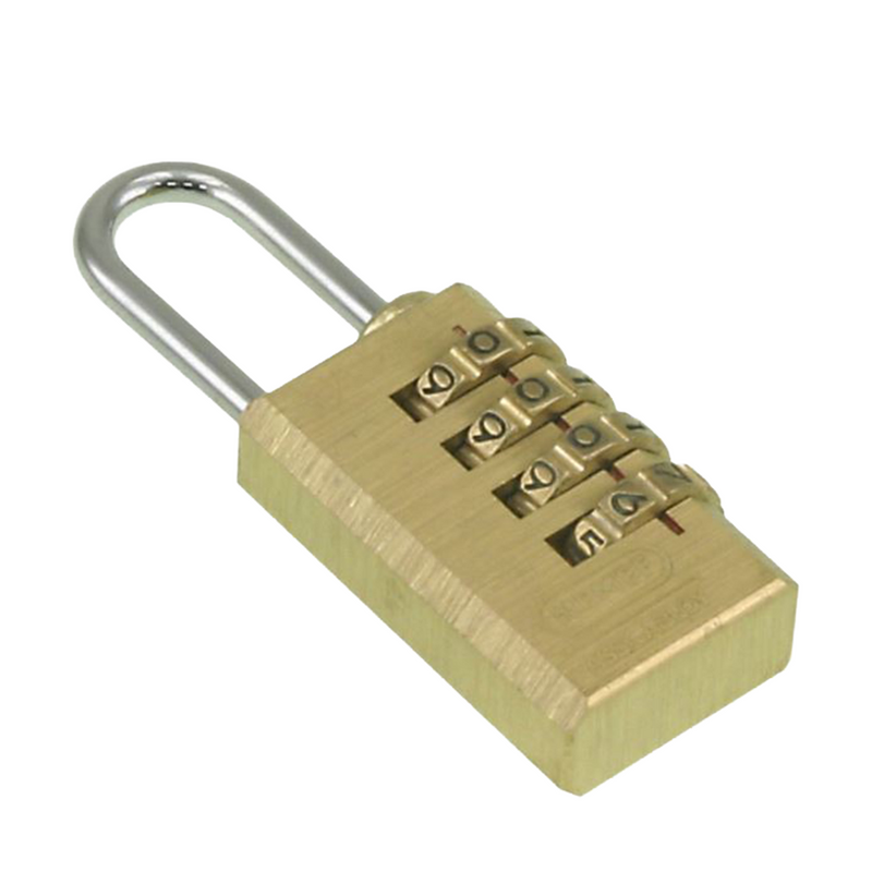 Afbeelding laden in galerijviewer, Nemef messing hangslot combinatie 22mm
