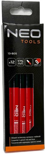 Afbeelding laden in galerijviewer, Neo technische potloden | rood blauw | blister(12) - 6453330
