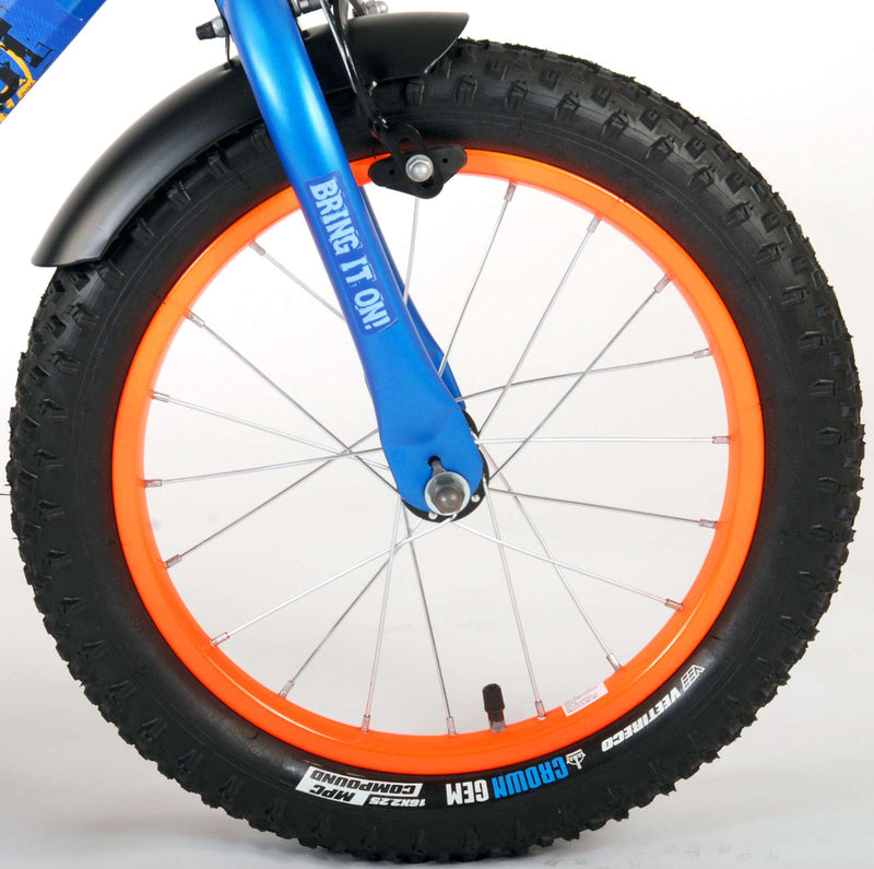 Afbeelding laden in galerijviewer, NERF Kinderfiets - Jongens - 16 inch - Satijn Blauw
