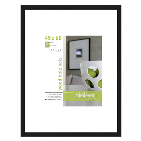 Afbeelding laden in galerijviewer, Nielsen Design Nielsen Fotolijst 8988055 Apollon Zwart 45x60 30x45 cm
