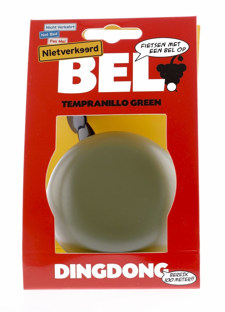 Afbeelding laden in galerijviewer, Nietverkeerd bel 80mm Ding Dong tempranillo green
