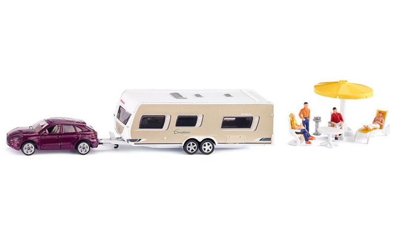 Afbeelding laden in galerijviewer, Siku 2542 personenauto met caravan
