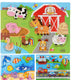 Johntoy john toy knopjespuzzel 30x22cm