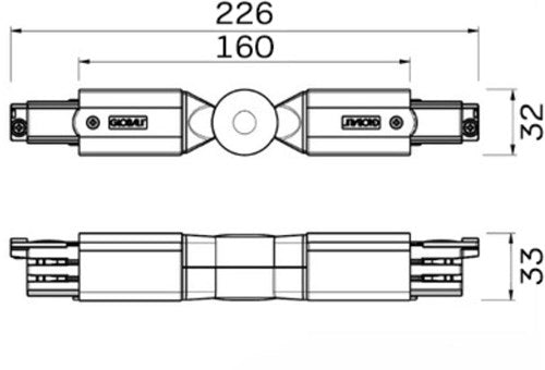 Afbeelding laden in galerijviewer, Nordic hoekstuk instelbaar tbv. rail wit 5050042
