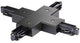 Enzo nordlux link rail x- koppelstuk 1 zwart fase - 5049290