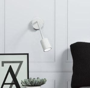 Afbeelding laden in galerijviewer, Enzo nordlux wandlamp explore flex gu-10 met schakelaar wit - 4800427
