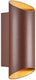 Enzo nordlux wandlamp nico rond 2x gu10 roest ip54 - 4800916