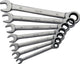 Now ratel-ring-steeksleutelset | 7-delig sleutelwijdtes 8-19 mm | recht | 1 stuk - 4000802070 - 4000802070
