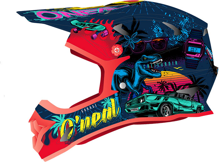 Afbeelding laden in galerijviewer, O'neal sonus youth rex - kid's fullface helmet
