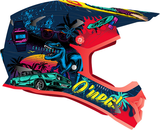 Afbeelding laden in galerijviewer, O'neal sonus youth rex - kid's fullface helmet
