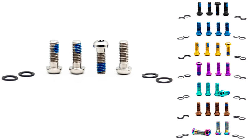 Afbeelding laden in galerijviewer, Oak components titanium screws set m6x16 for brake adapter (4 pieces)
