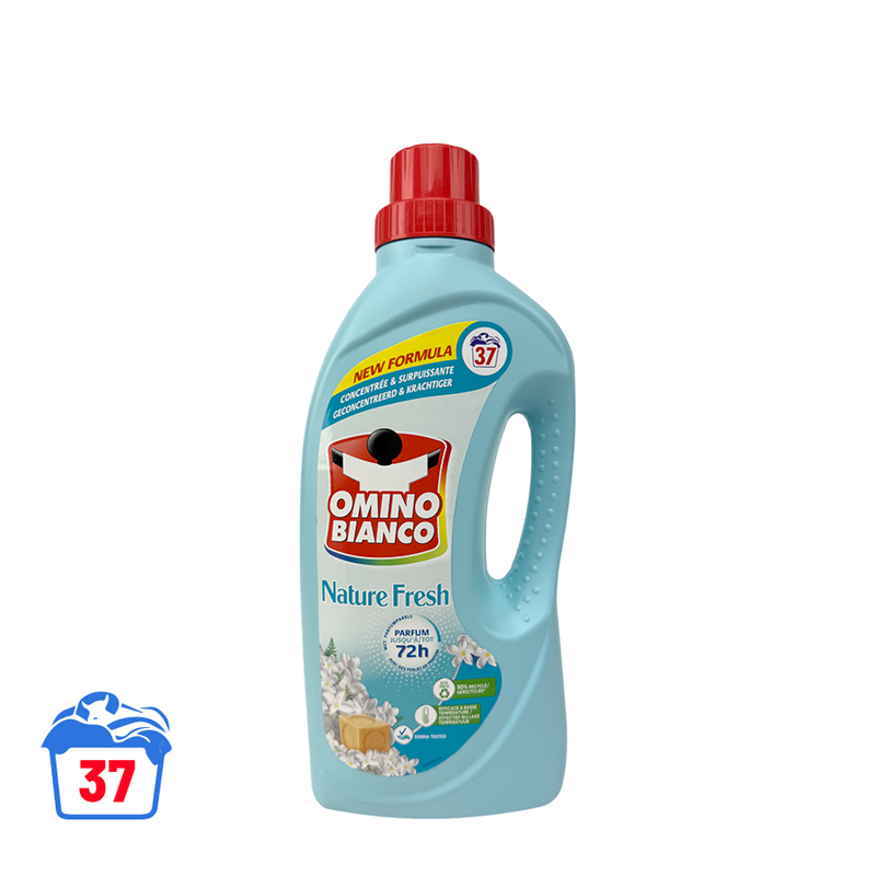 Afbeelding laden in galerijviewer, Omino bianco wasmiddel nature fresh 1480ml
