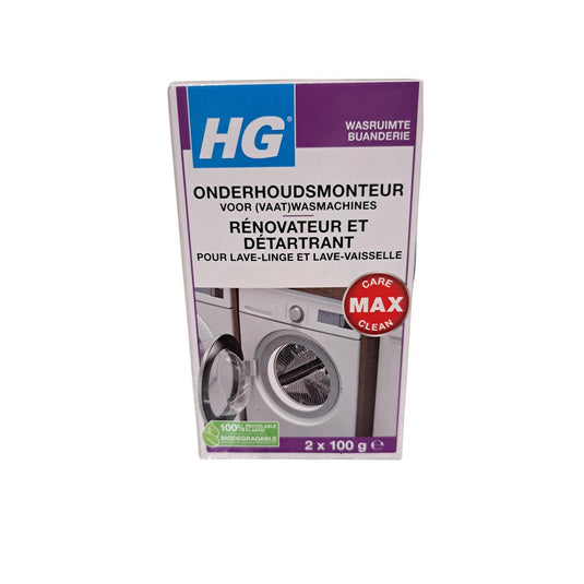 Hg (hagesan) hg onderhoudsmonteur - 2 x 100 ml - verhelpt en voorkomt storingen - voor een langere levensduur van de vaatwasser en wasmachine - biologisch afbreekbaar