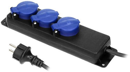 Enzo orno swd tcd zwart ip44 h05 3x1,5qmm 5m 3v met klep - 6871971