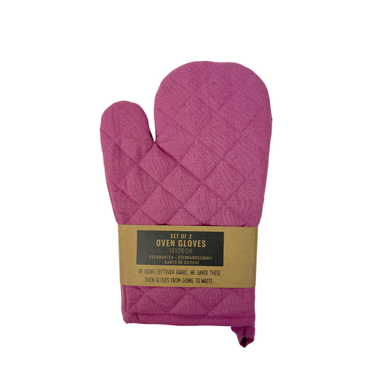 Ovenwant roze 18x28cm 2 stuks