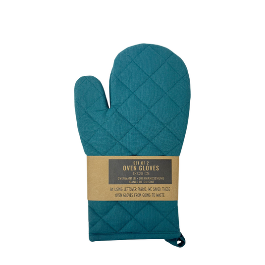 Ovenwant turquoise 18x28cm 2 stuks