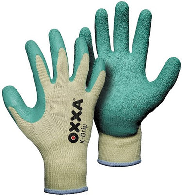Oxxa x-grip werkhandschoen geel groen, 8 - 15100008 - 15100008