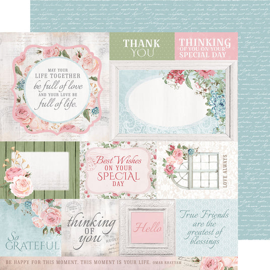 Kaisercraft • paper 30,5x30,5cm rose avenue irreplaceable