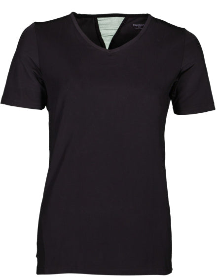 Afbeelding laden in galerijviewer, Papillon Fitness shirt s sl v-neck dames zwart maat XXL
