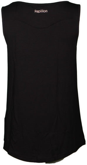 Afbeelding laden in galerijviewer, Papillon Singlet fitness shirt dames zwart maat S
