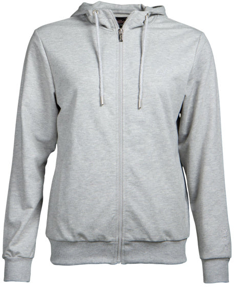 Afbeelding laden in galerijviewer, Papillon Sweat hooded vest dames grijs maat XL
