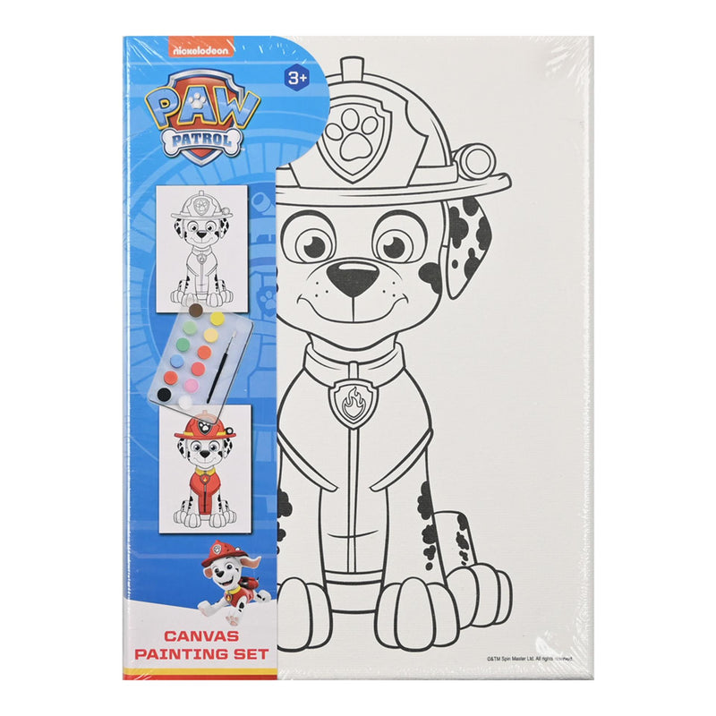 Afbeelding laden in galerijviewer, Canvas schilderset paw patrol incl. 12 verschillende kleuren waterverf + penseel 18x25cm
