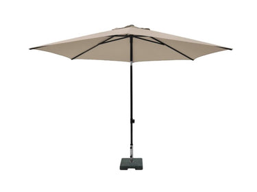 Madison parasol mykanos push-up rond 250 cm met tilt-functie 100%poly ecru