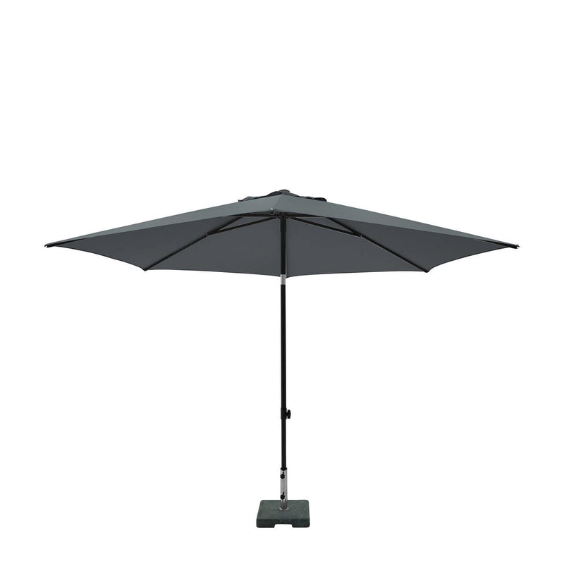 Afbeelding laden in galerijviewer, Madison parasol elba push-up rond 300 cm met tilt-functie 100%pol. grijs
