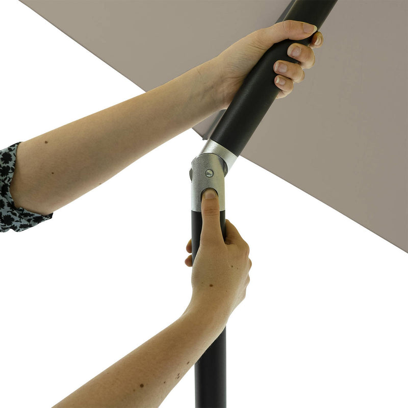Afbeelding laden in galerijviewer, Madison parasol elba push-up rond 300 cm met tilt-functie 100%pol ecru
