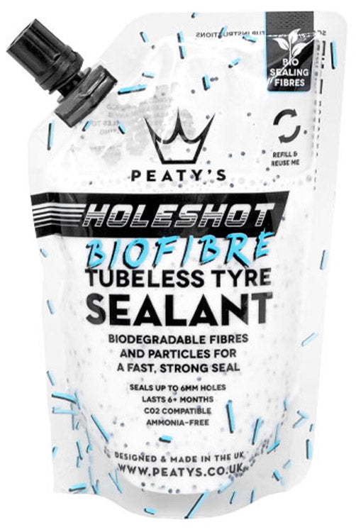 Afbeelding laden in galerijviewer, Peaty's holeshot biofibre tubeless tyre sealant
