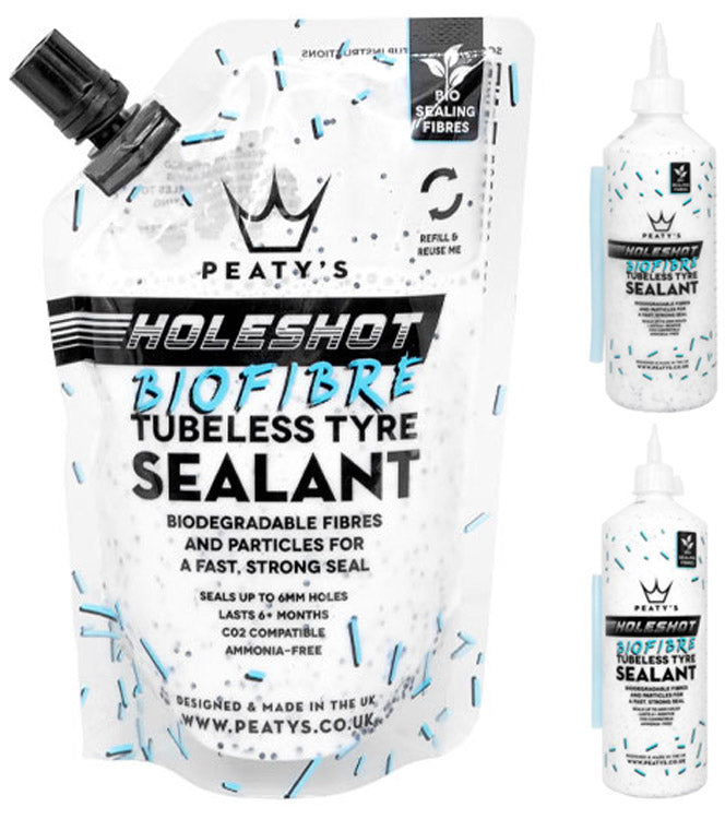 Afbeelding laden in galerijviewer, Peaty's holeshot biofibre tubeless tyre sealant
