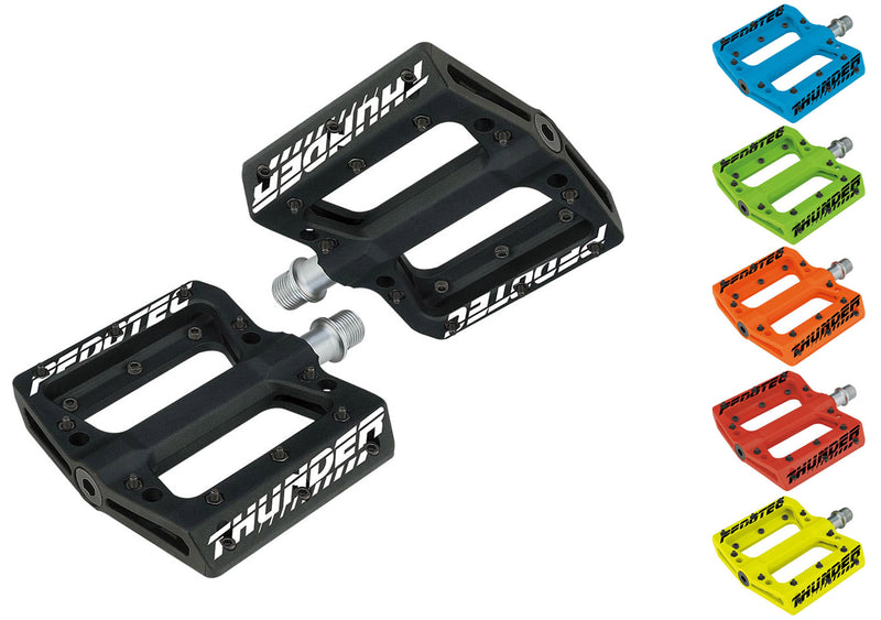 Afbeelding laden in galerijviewer, Pedotec thunder 183 nylon flat platform pedals
