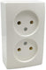 Peha opbouw stopcontact dubbel lw - 4678965