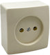 Peha opbouw stopcontact enkel creme - 4678900