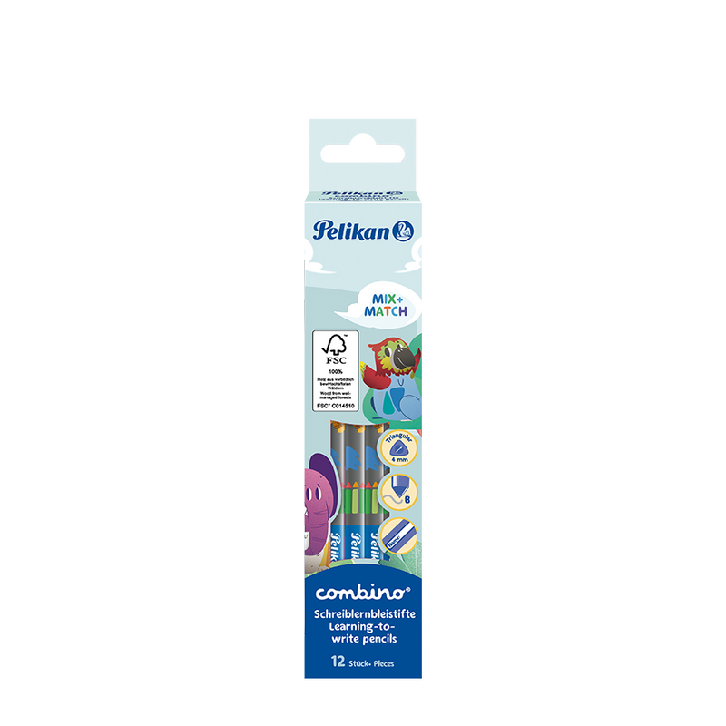 Afbeelding laden in galerijviewer, Pelikan potloden combino blue 12 stuks
