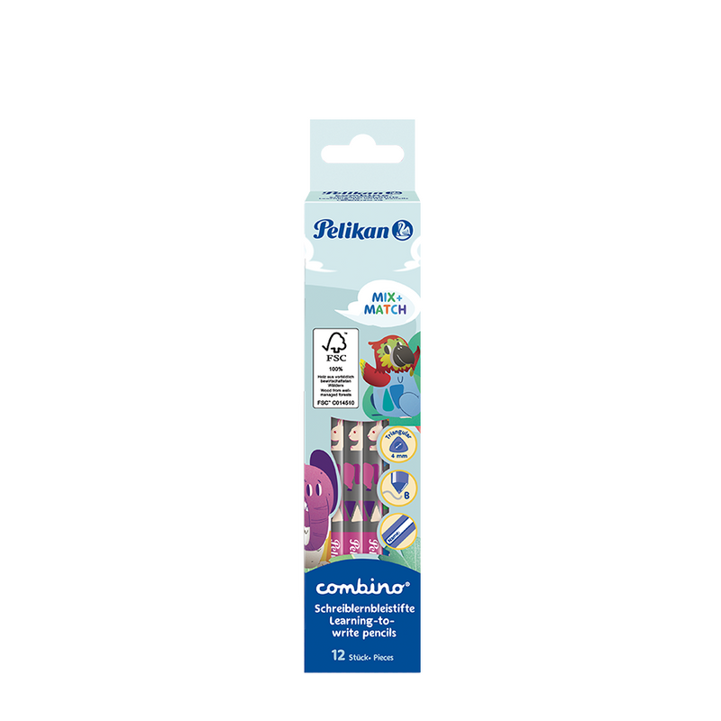 Afbeelding laden in galerijviewer, Pelikan potloden combino pink 12 stuks
