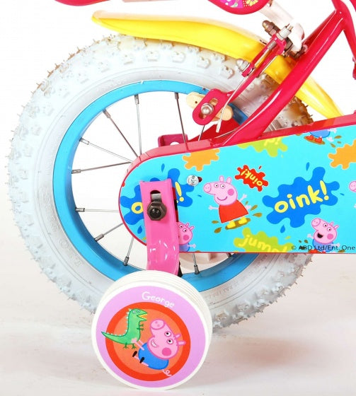 Afbeelding laden in galerijviewer, Peppa Pig Kinderfiets - Meisjes - 12 inch - Roze - Twee handremmen
