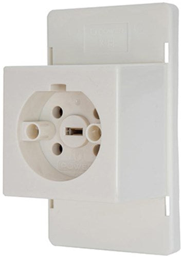 Afbeelding laden in galerijviewer, Enzo perilex deksel met perilex stopcontact voor lasdoos creme power - 4047815
