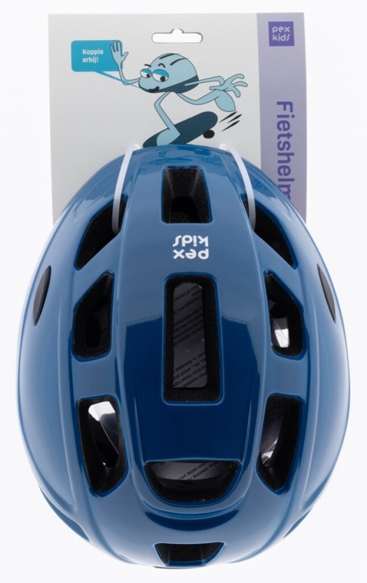 Afbeelding laden in galerijviewer, Pexkids kinderhelm in-mold 48-52cm blauw
