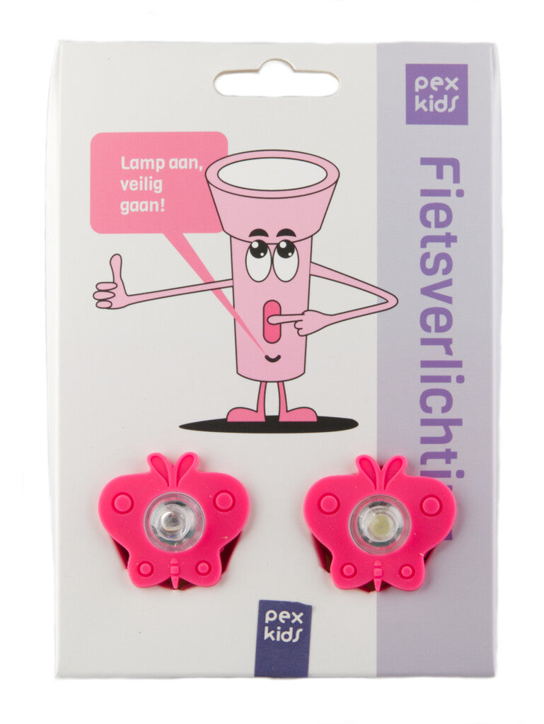 Afbeelding laden in galerijviewer, Pexkids verlichtingsset led vlinder met siliconen strap - rood
