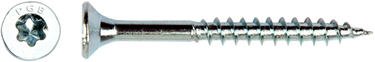 Pgb-europe pgb-fasteners spaanplaatschroef vzk-t deeldraad snijpunt verzonken kop ø6,0x120 zn tx30 | 100 st | pgwvtg001006001202