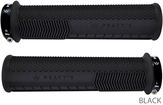 Peaty's monarch grips knurl lock-on handlebar grips
