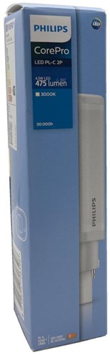 Afbeelding laden in galerijviewer, Philips corepro led plc 4,5w 2p g24d-1 3000k - led3386
