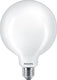 Philips led lamp - globelamp met e27 fitting - warmwit licht: 2700k - 60w - mat glas