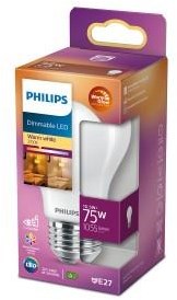 Afbeelding laden in galerijviewer, Philips led lamp mat - 75 w - e27 - dimbaar warmwit licht
