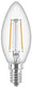 Philips led kaars e14 2-25w 2700k filament helder - led3713
