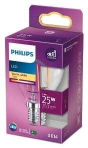 Afbeelding laden in galerijviewer, Philips led kogel e14 2-25w 2700k filament helder blister - 5101502
